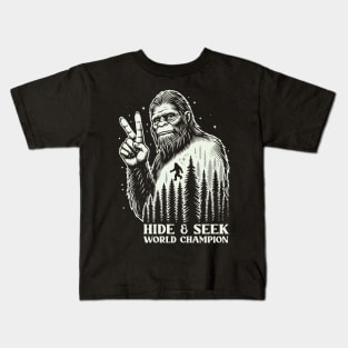 Bigfoot Hide & Seek World Champion Kids T-Shirt